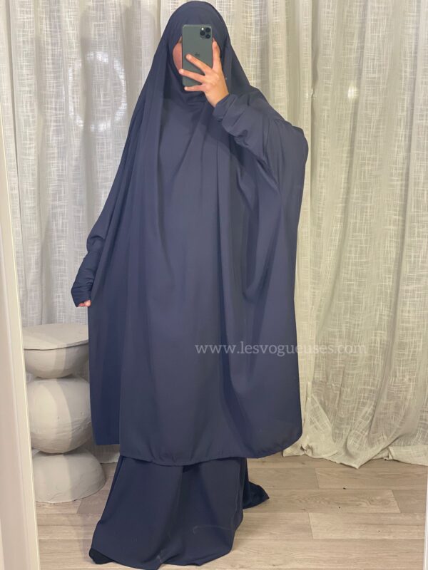 Jilbab Hafsa Bleu