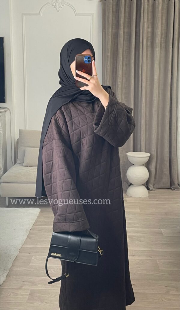 Abaya Hind Marron – Image 6