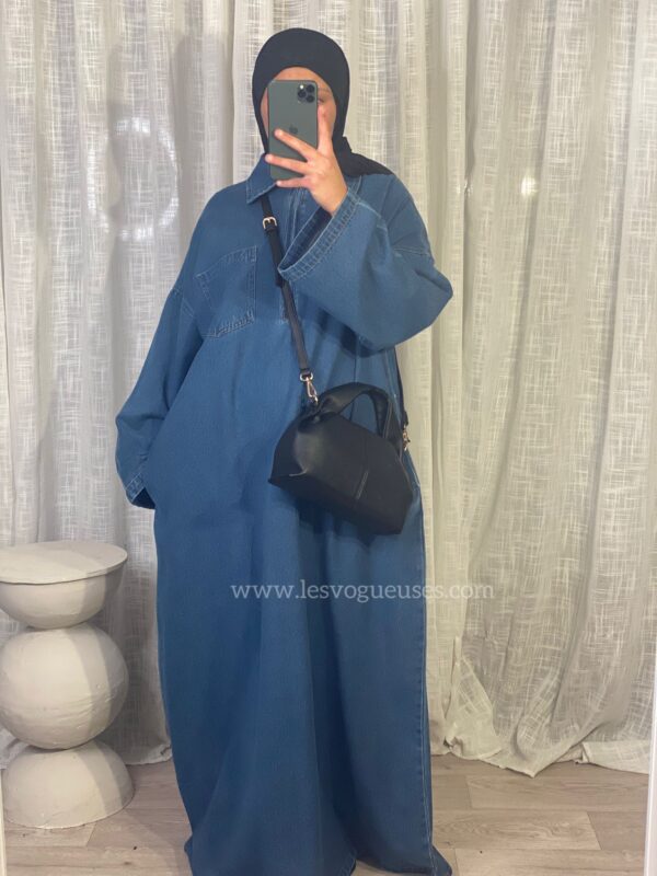 Abaya Jean foncé